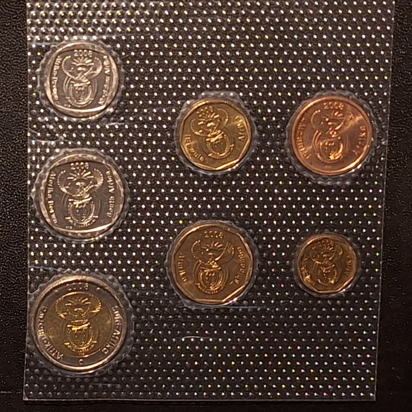  Südafrika 5ct.-5 Rand Prägejahr 2008 unzirkuliert   