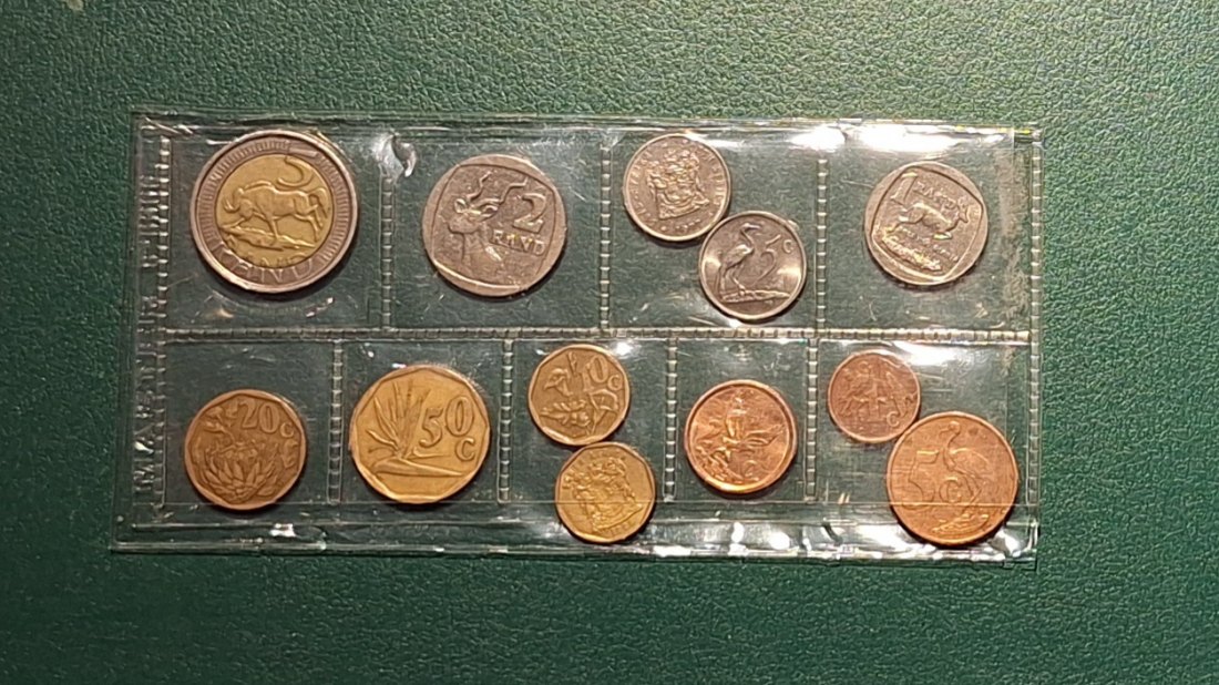  Südafrika 1ct.-5 Rand (KMS) verschiedene Prägejahre lose   