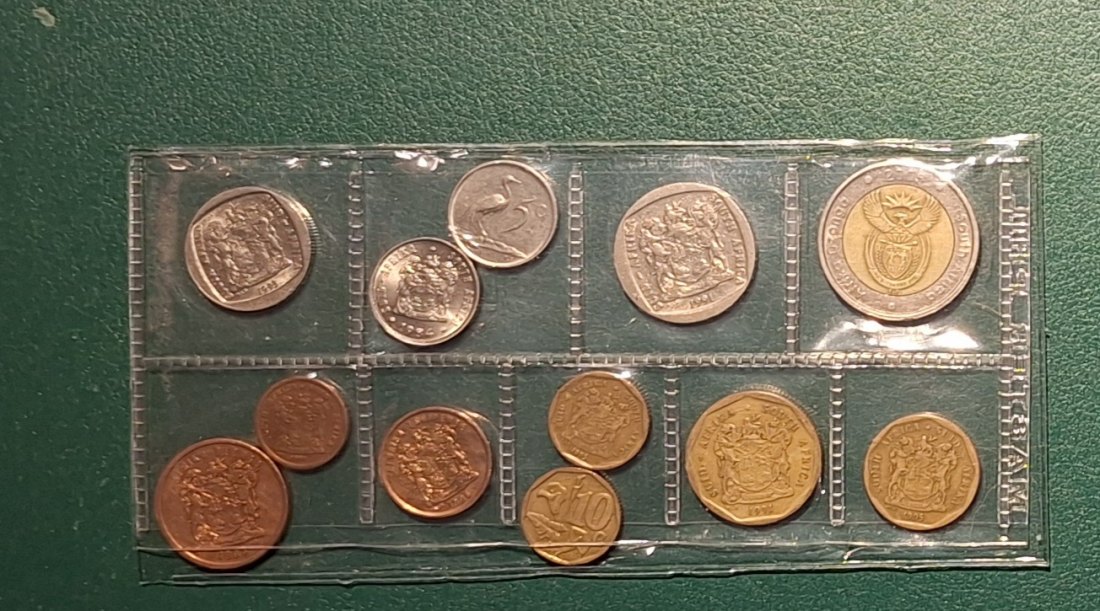  Südafrika 1ct.-5 Rand (KMS) verschiedene Prägejahre lose   