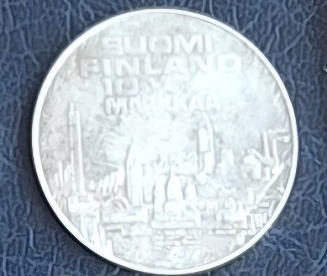  Finnland 10 Markkaa (1971) Silber 12,1g fein Start unter Kurs   