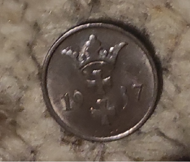  Danzig 2 Pfennig 1937, sehr guter Erhalt   