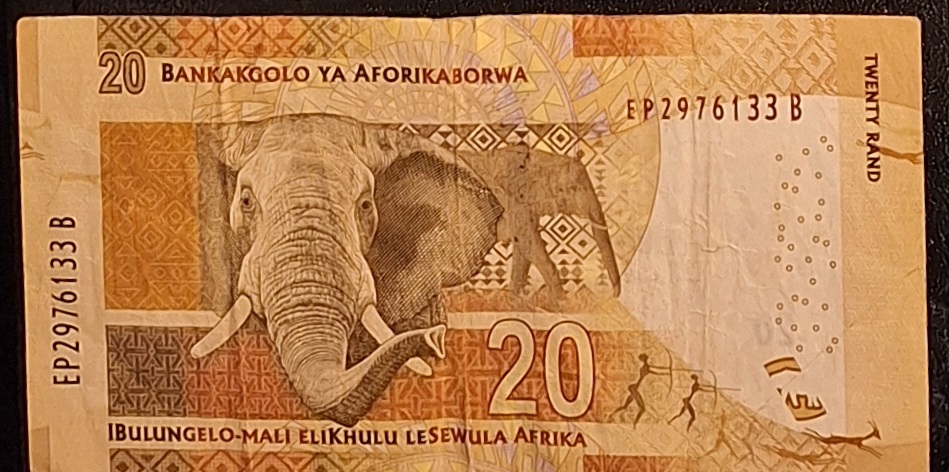 Südafrika 20 Rand (2012) Umlaufbanknote   