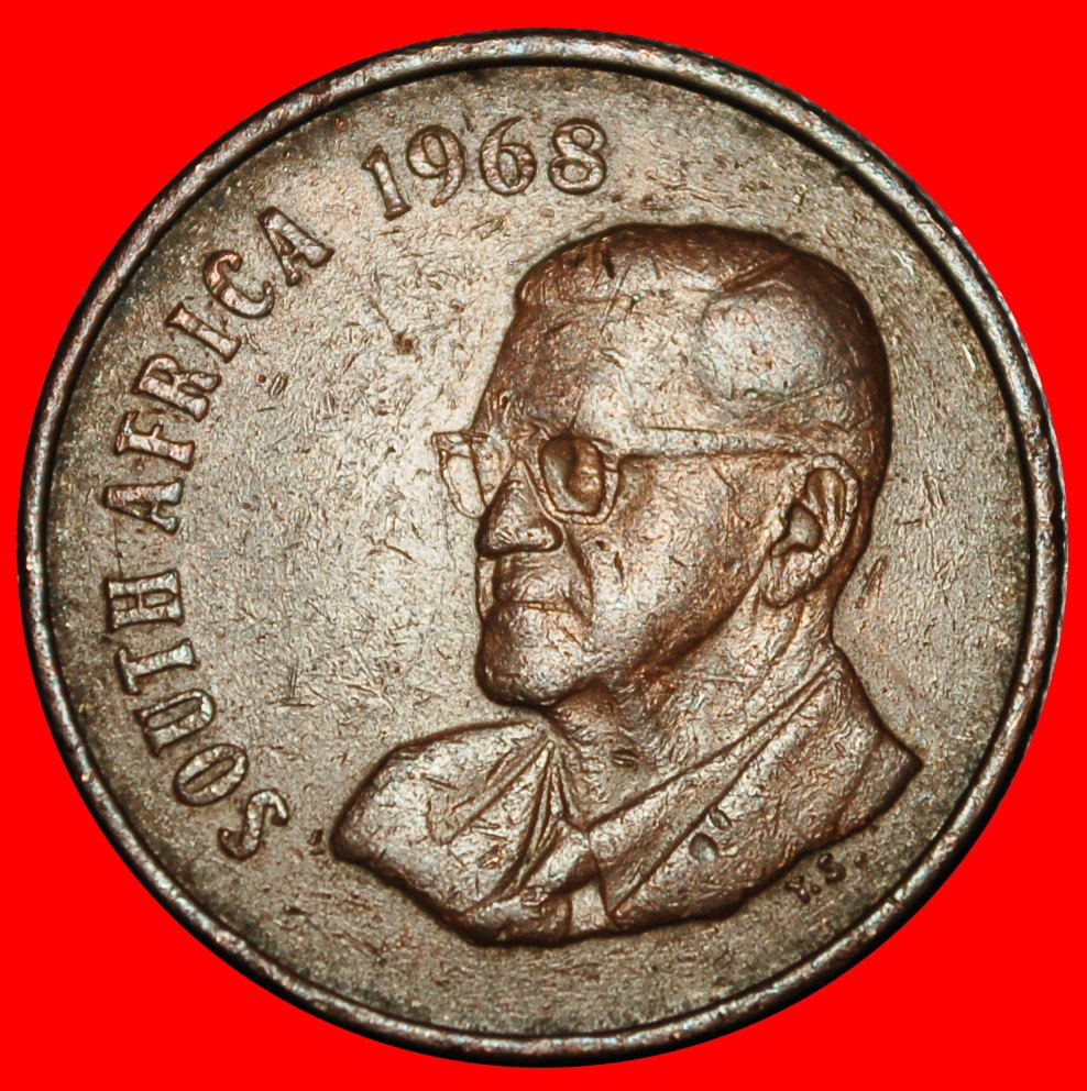 Ⰿ PRÄSIDENTSCHAFT 1961-1967 SWART (1894-1982): SÜDAFRIKA ★ 2 CENT 1968 GNU STEMPEL A★OHNE VORBEHALT!