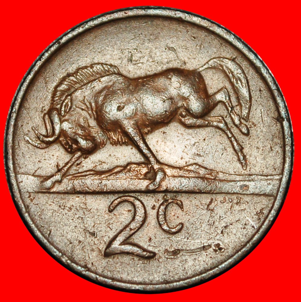  Ⰿ PRÄSIDENTSCHAFT 1961-1967 SWART (1894-1982): SÜDAFRIKA ★ 2 CENT 1968 GNU STEMPEL A★OHNE VORBEHALT!   