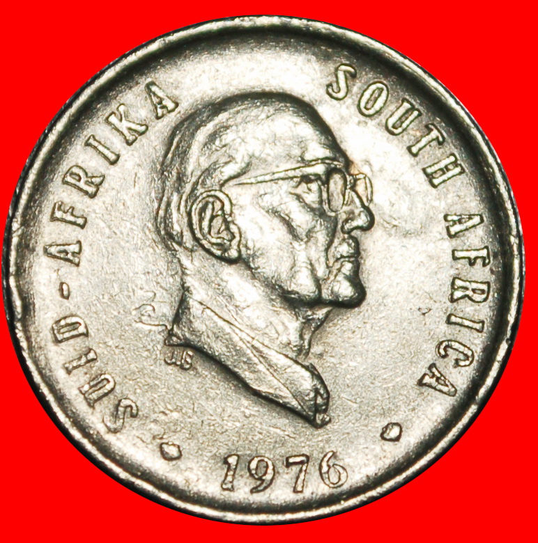 Ⰿ KRANICH (1965-1989): SÜDAFRIKA ★ 5 CENT 1976 FOUCHE (1968-1975)! ★OHNE VORBEHALT!