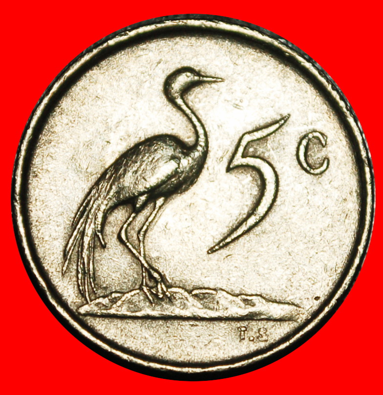  Ⰿ KRANICH (1965-1989): SÜDAFRIKA ★ 5 CENT 1976 FOUCHE (1968-1975)! ★OHNE VORBEHALT!   