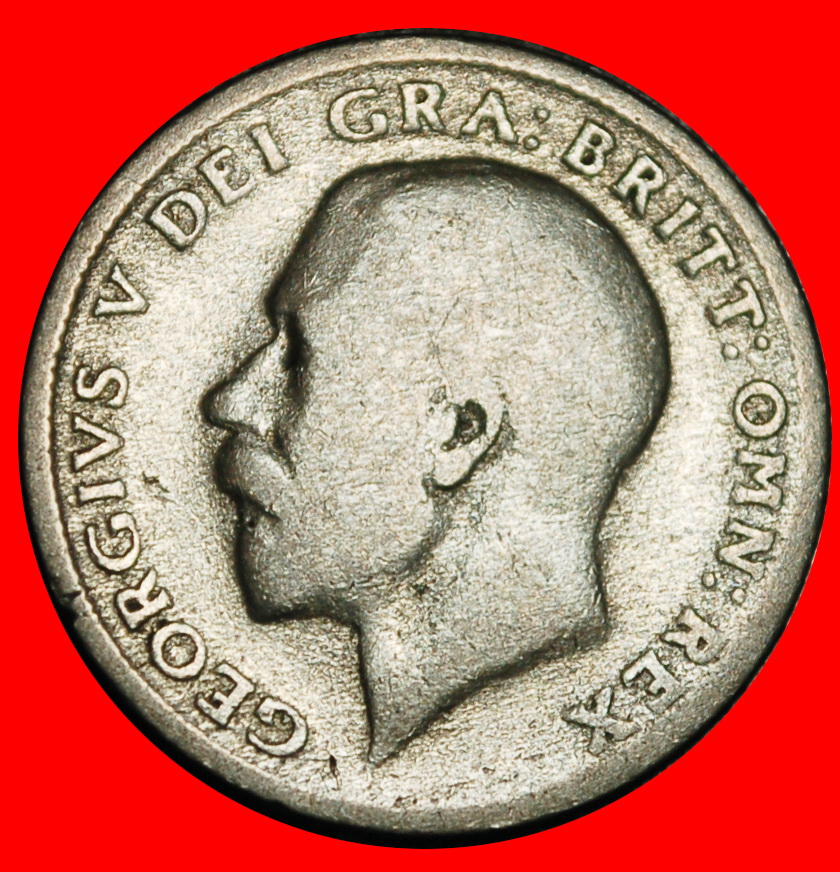  Ⰿ SILVER (1920-1926): GREAT BRITAIN ★ 6 PENCE 1921! GEORGE V (1911-1936)★LOW START ★ NO RESERVE!   