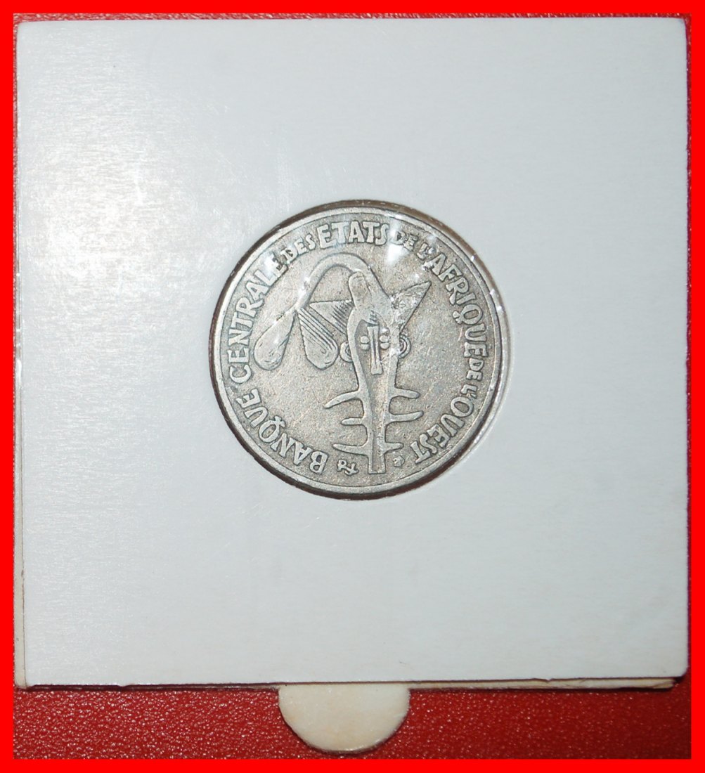  Ⰿ FRANCE GOLD FISH(1972-2011): WEST AFRICAN STATES★50 FRANCS 1975! IN HOLDER★LOW START ★ NO RESERVE!   