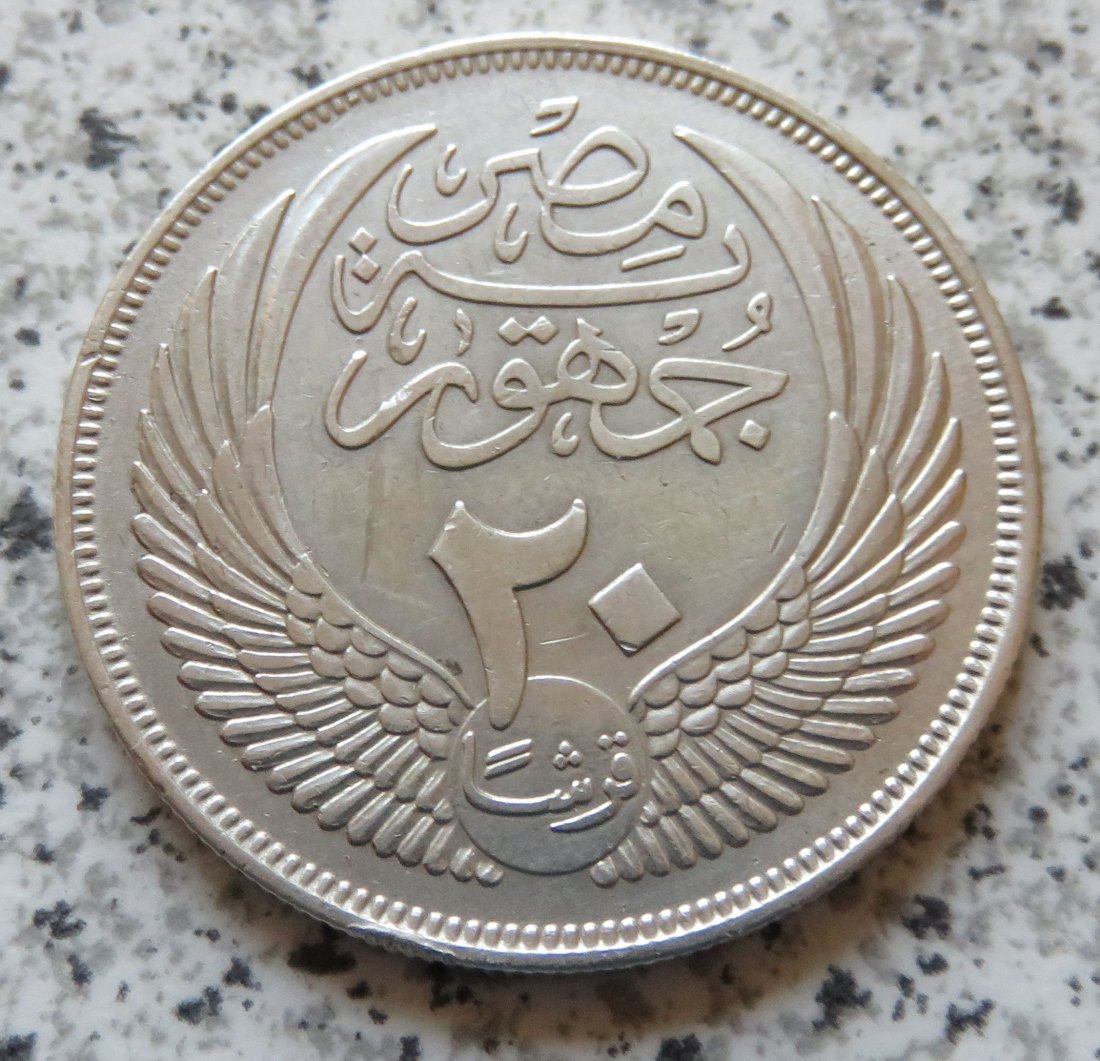  Ägypten 20 Piaster 1956   