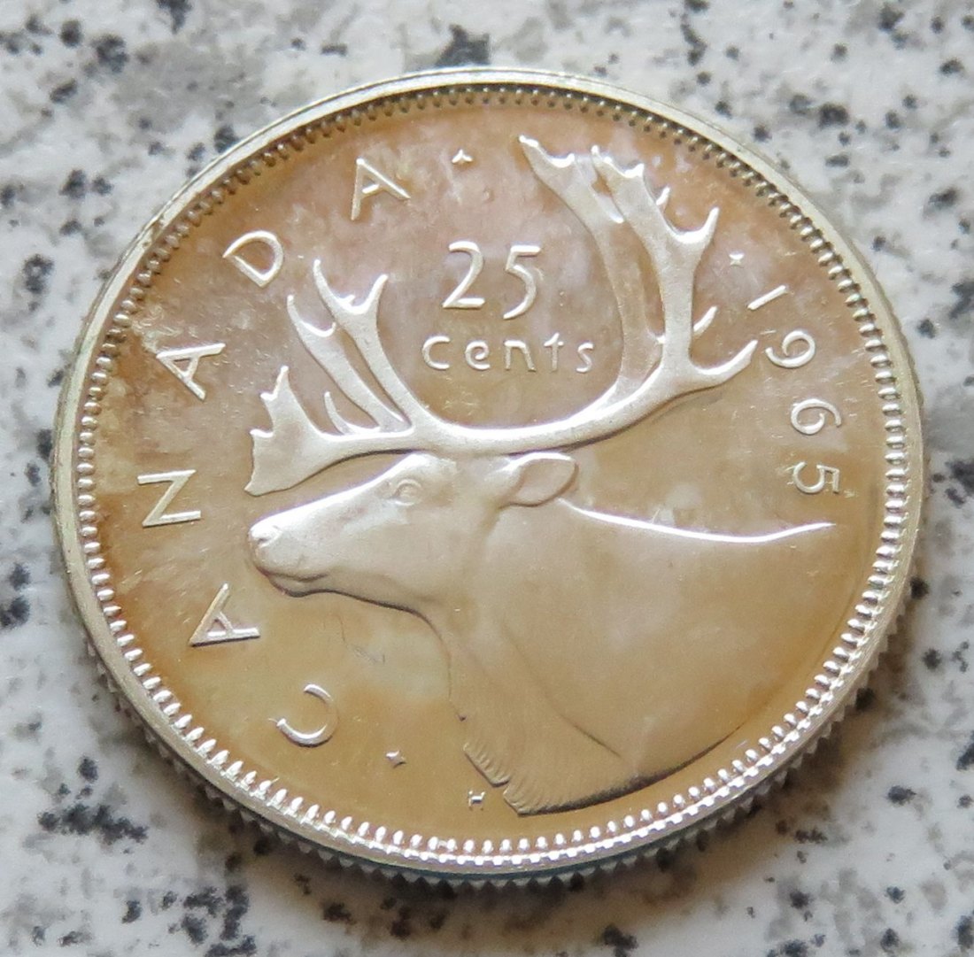  Canada 25 Cents 1965   