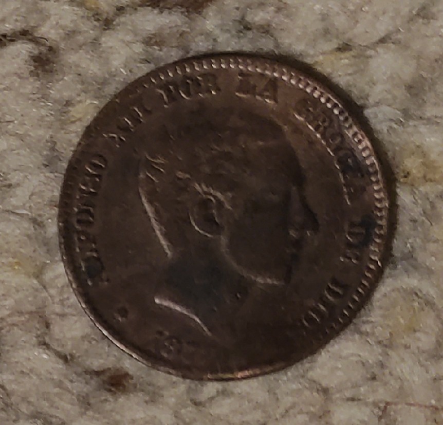  Spanien 10 Centimos 1878   