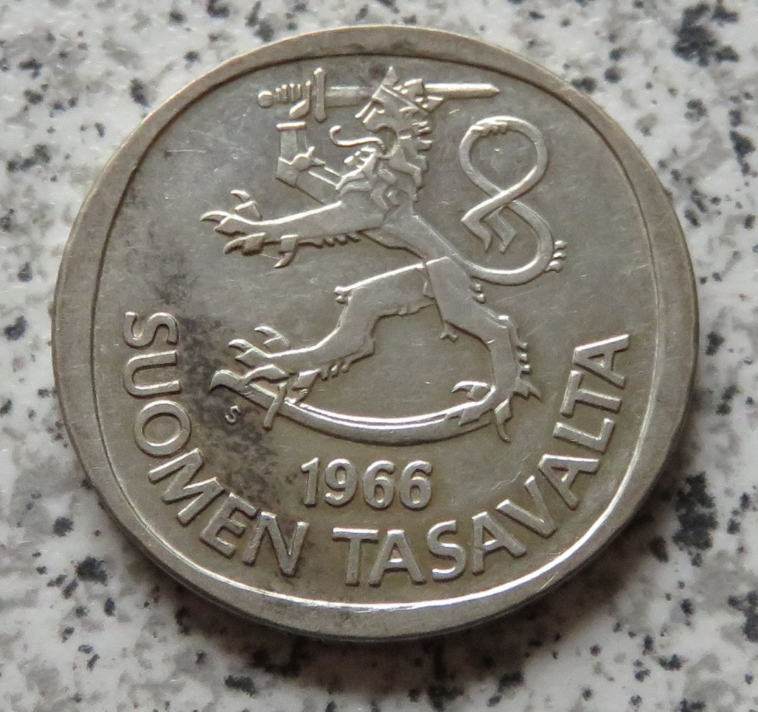  Finnland 1 Markka 1966   