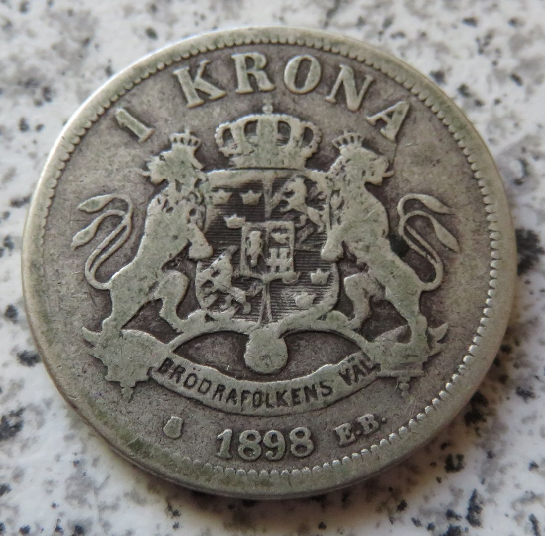  Schweden 1 Krona 1898   