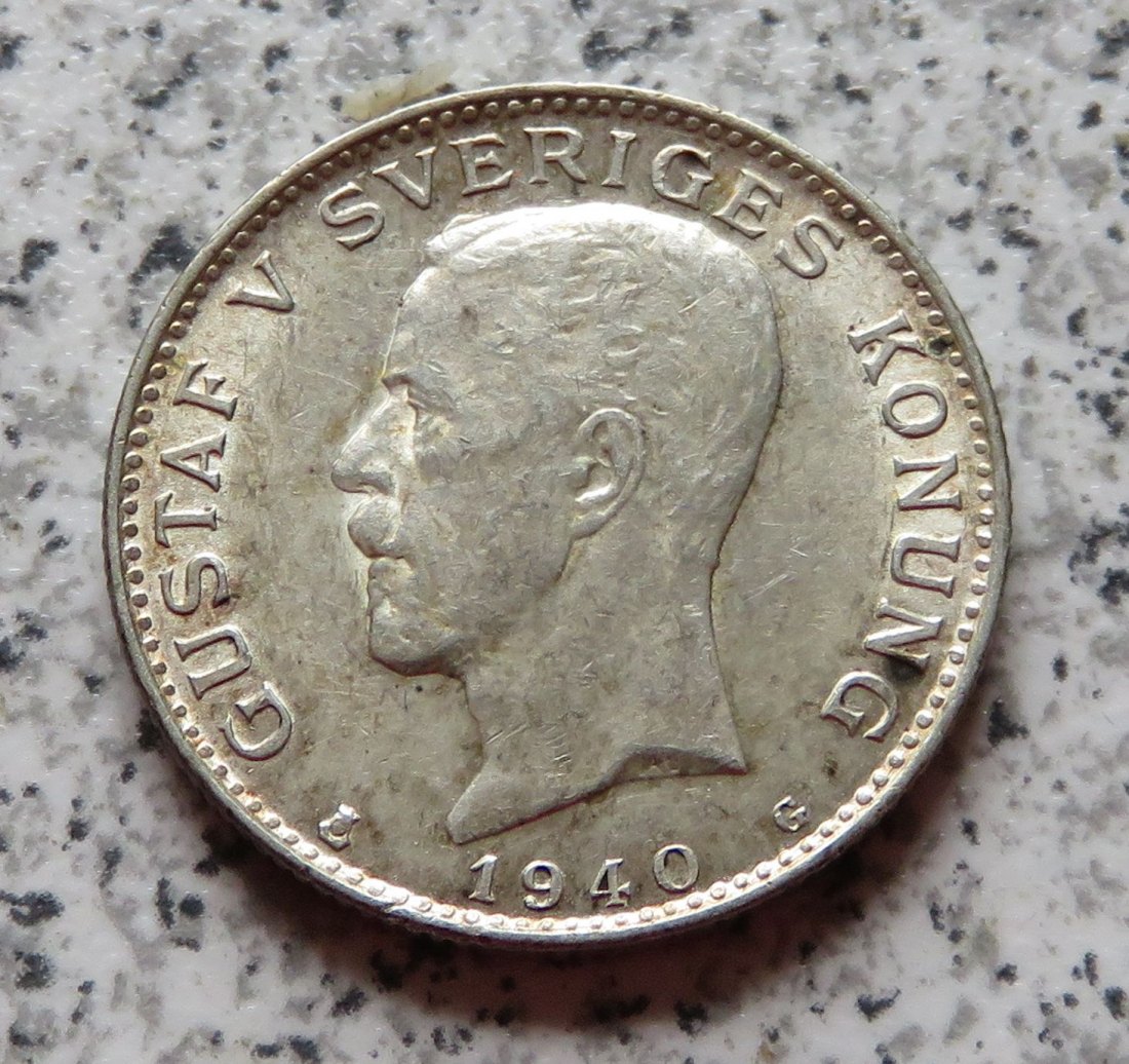  Schweden 1 Krona 1940 G   