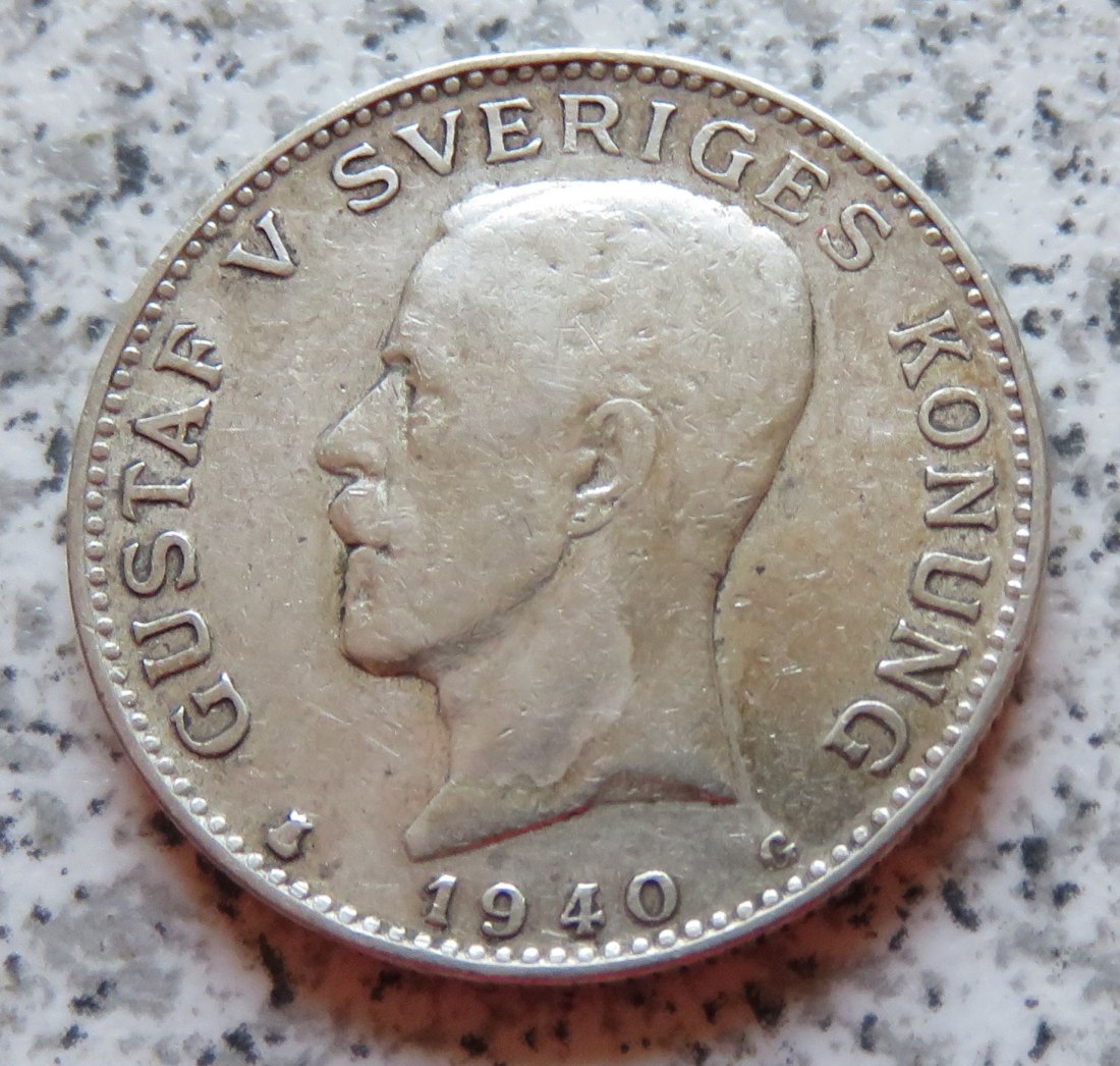  Schweden 1 Krona 1940 G   