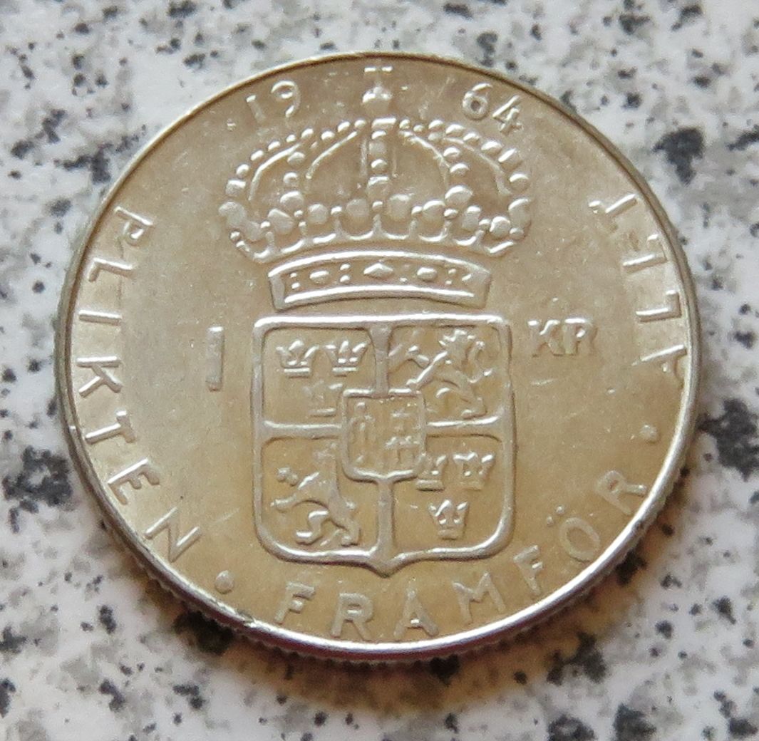  Schweden 1 Krona 1964 U   