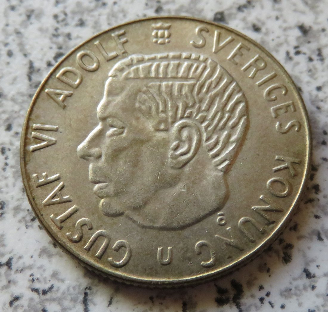  Schweden 1 Krona 1968 U, Silberversion   