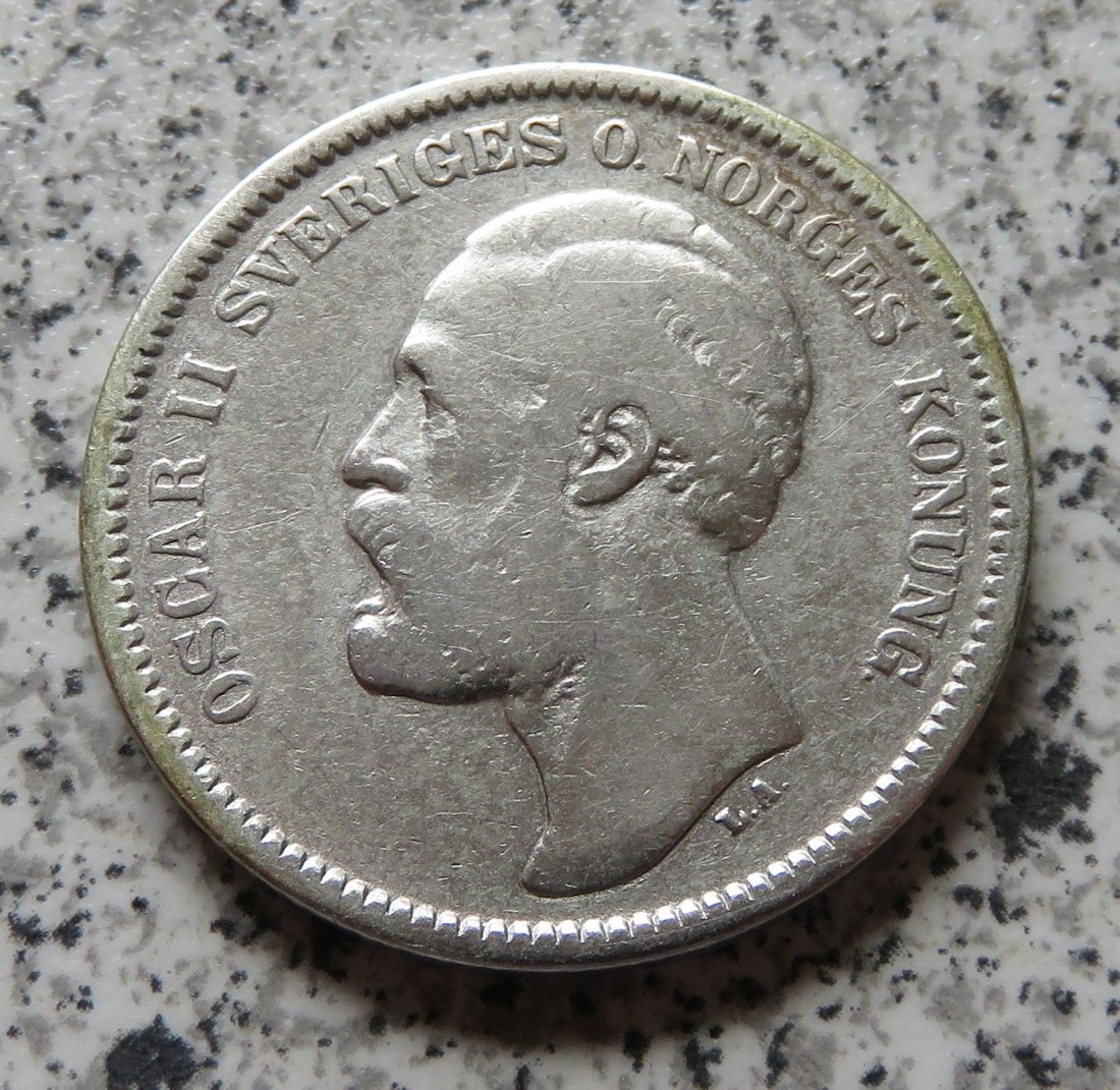  Schweden 2 Kronor 1875   