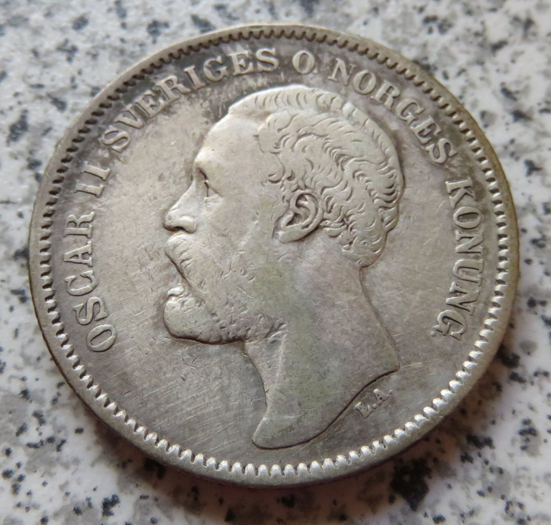  Schweden 2 Kronor 1877   