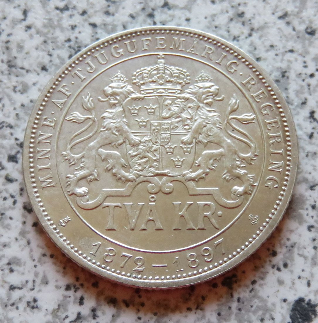  Schweden 2 Kronor 1897   
