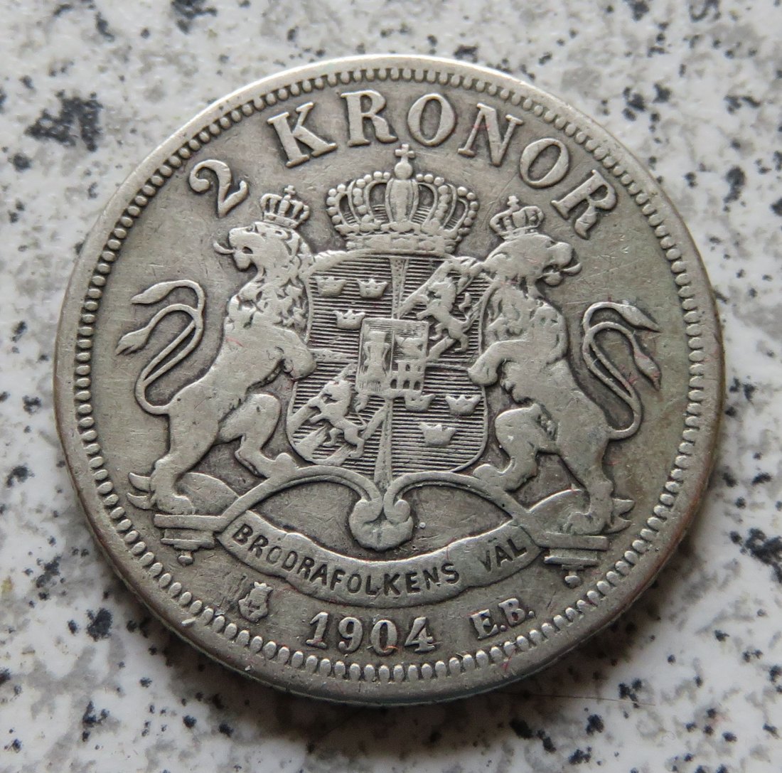  Schweden 2 Kronor 1904   