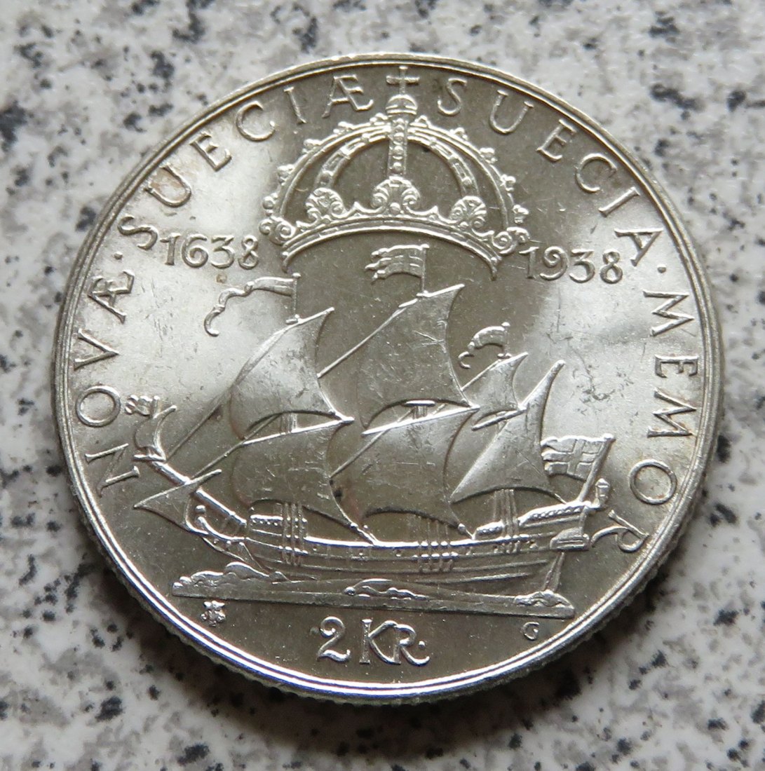  Schweden 2 Kronor 1938   