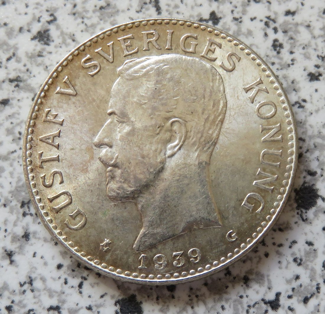  Schweden 2 Kronor 1939   