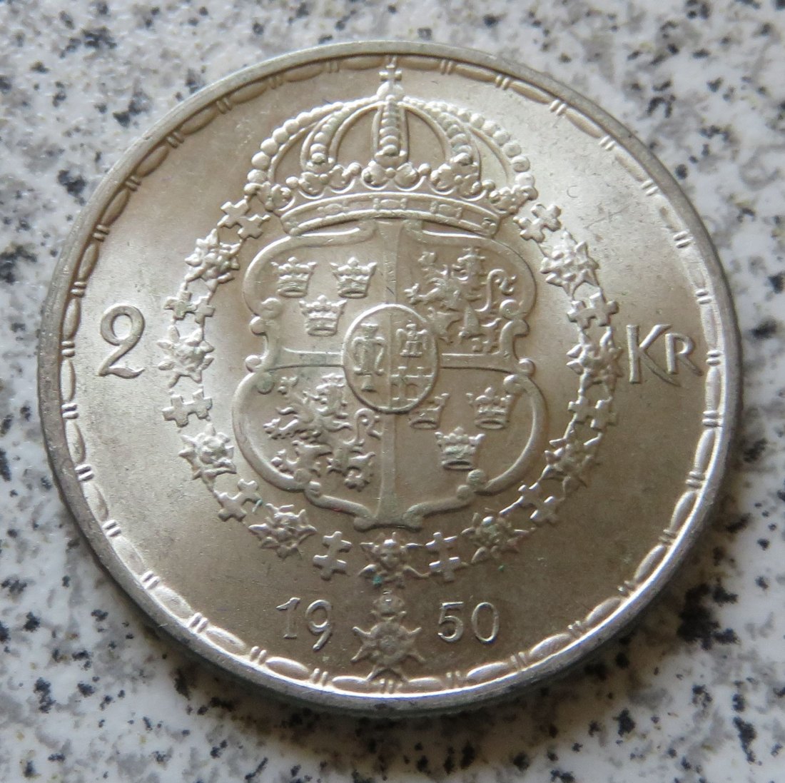  Schweden 2 Kronor 1950   