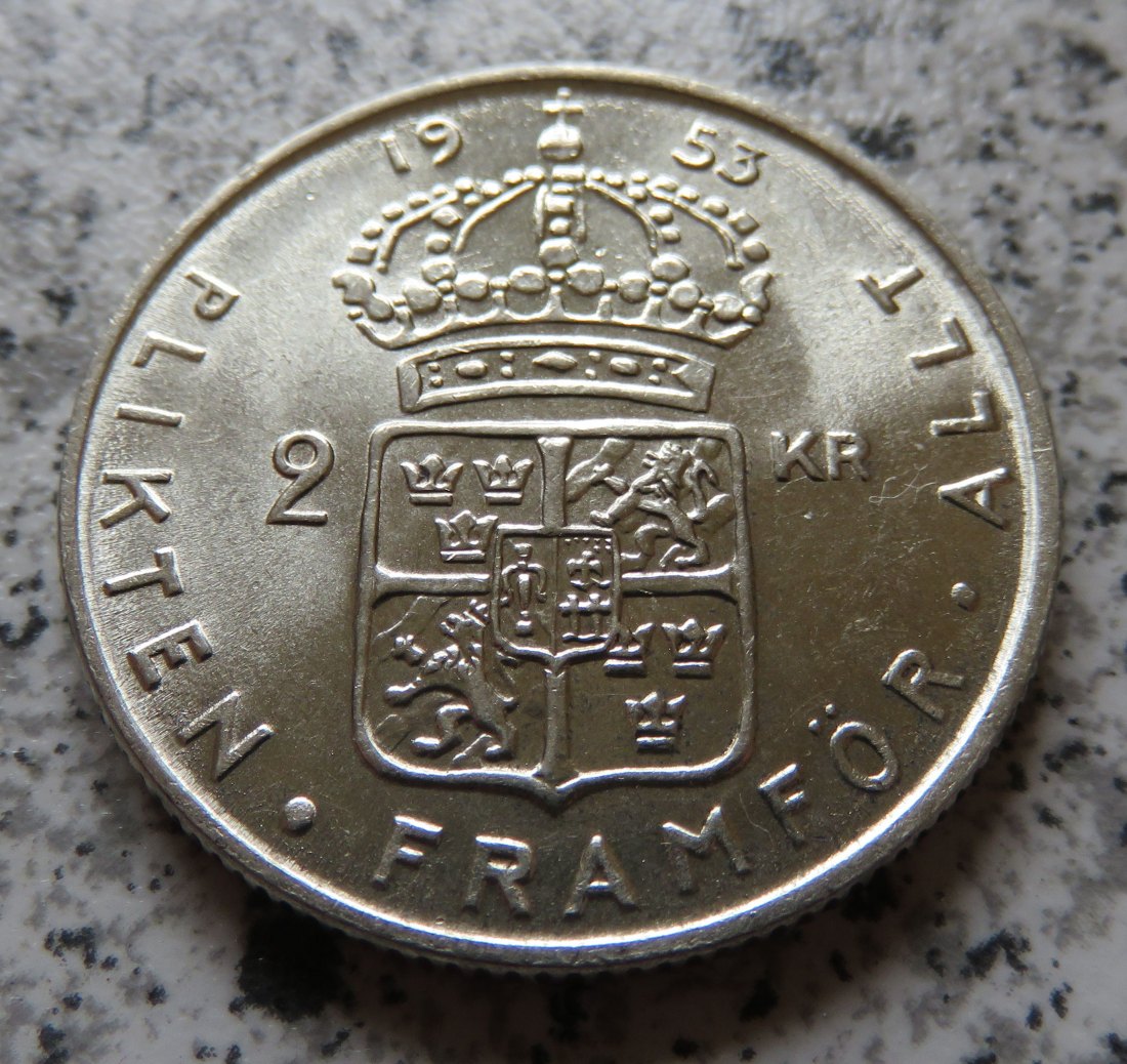  Schweden 2 Kronor 1953   
