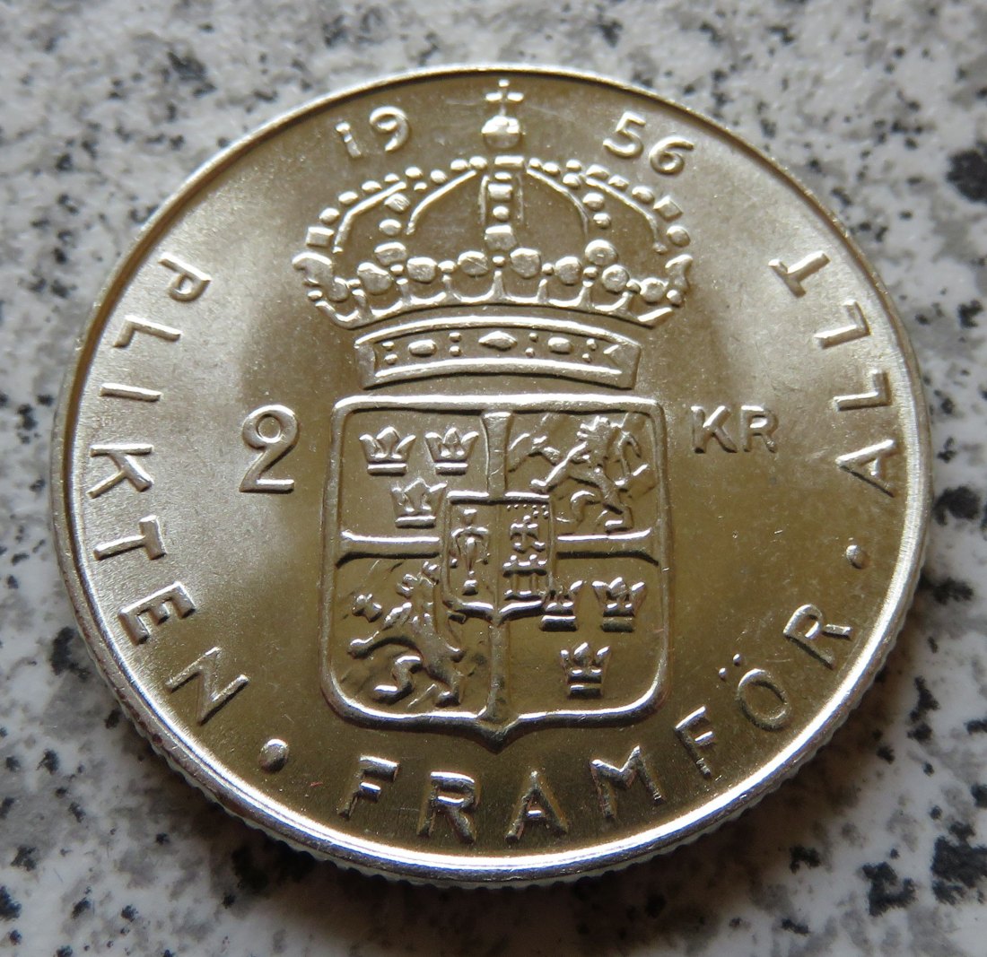  Schweden 2 Kronor 1956   