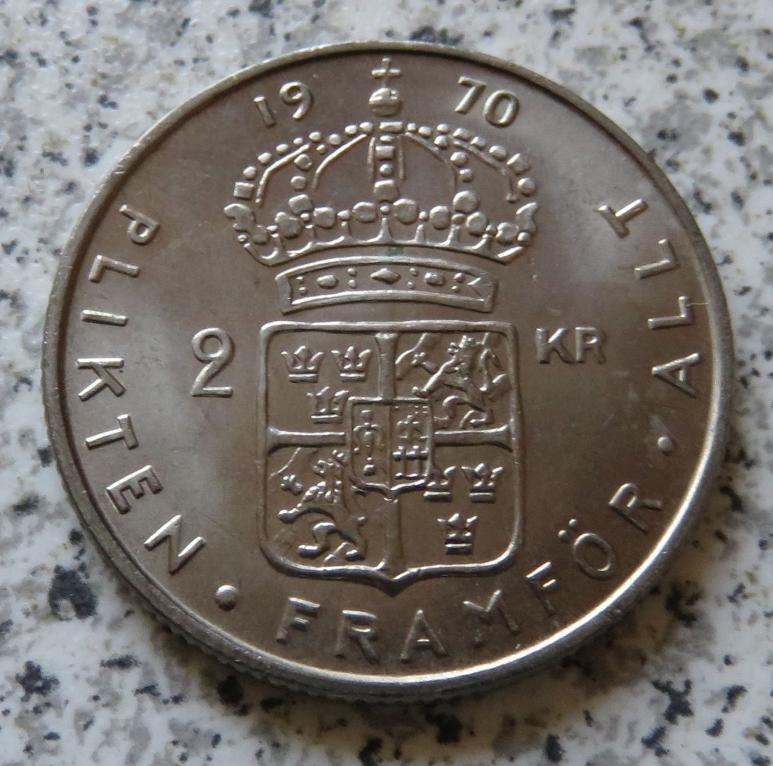  Schweden 2 Kronor 1970   