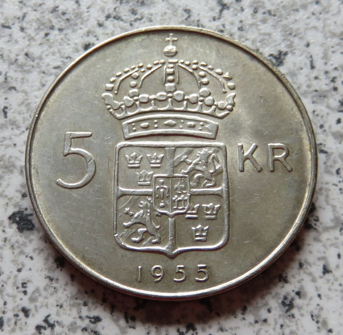  Schweden 5 Kronor 1955   