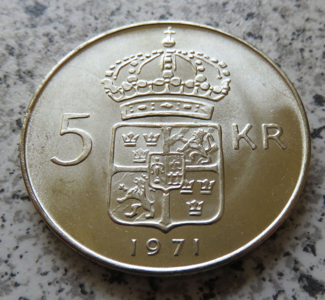  Schweden 5 Kronor 1971   