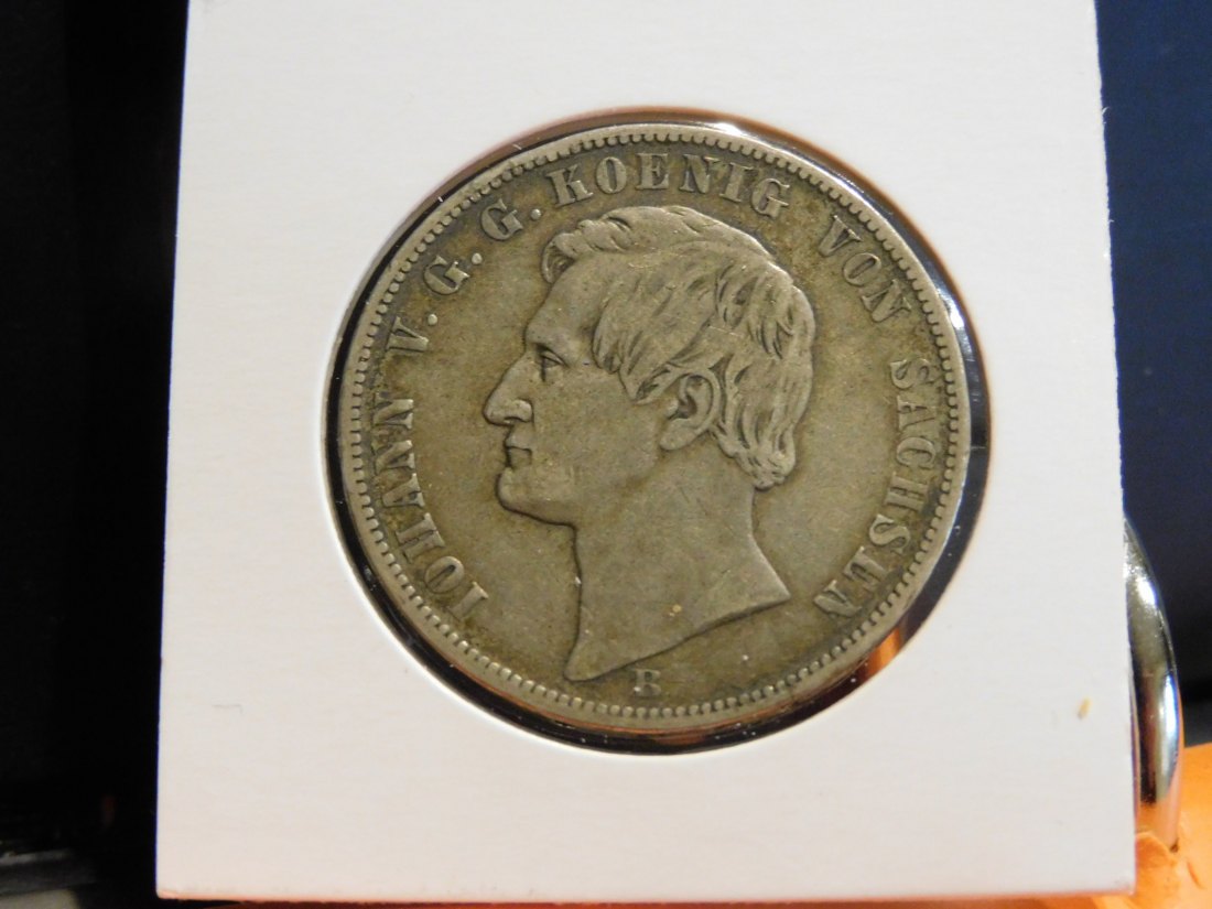  GERMANY 1 THALER 1865 SAXONY.GRADE-PLEASE SEE PHOTOS.   