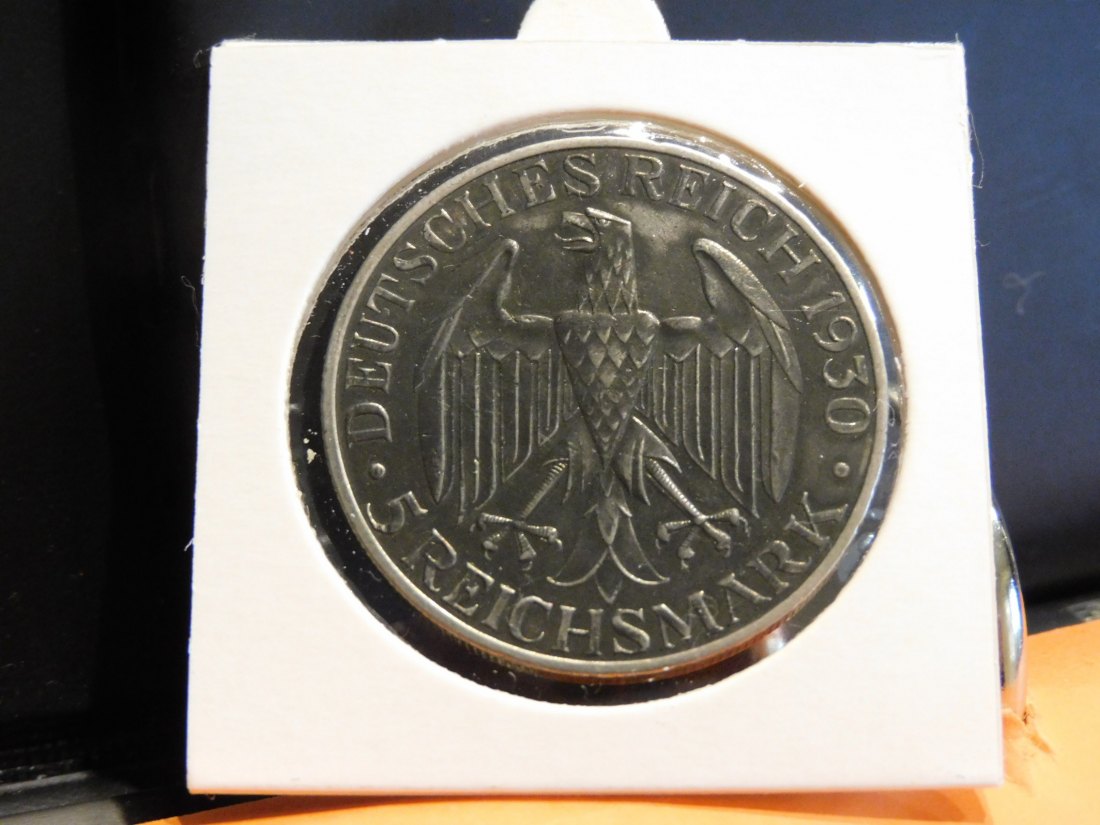  GERMANY 5 MARK 1930G WEIMAR.GRADE-PLEASE SEE PHOTOS.   