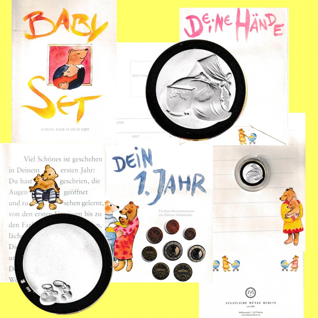  Sonder KMS BRD *Babyfolder* 2003 mit Silbermedaille *PP* nur 2.000St! 15g Feinsilber   