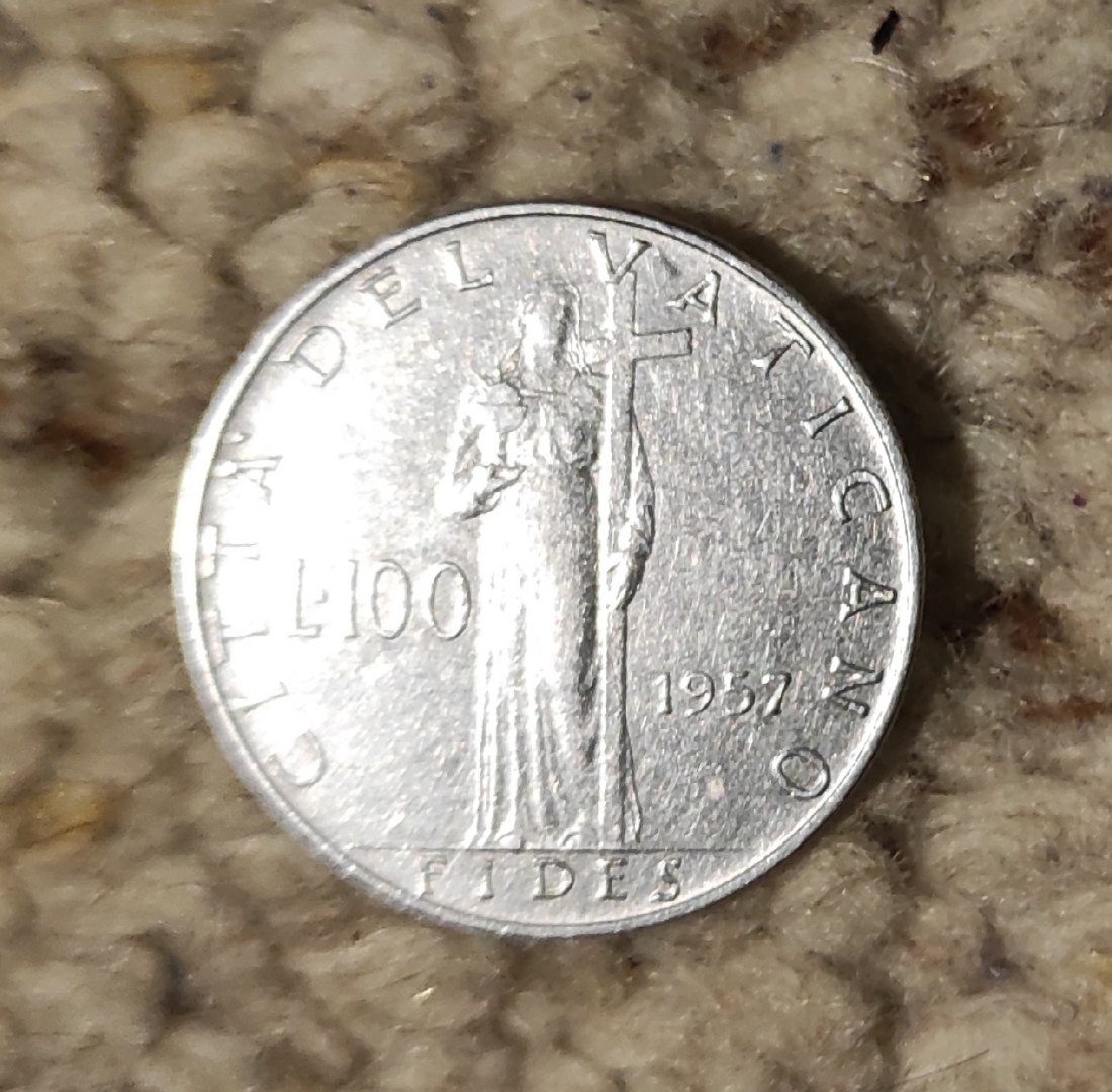  Vatikan 100 lire 1957   