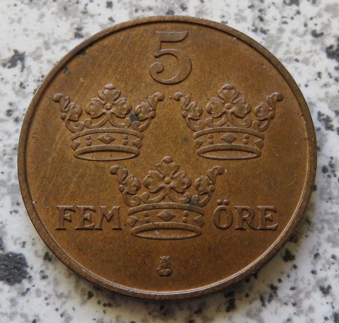  Schweden 5 Öre 1913, Erhaltung   