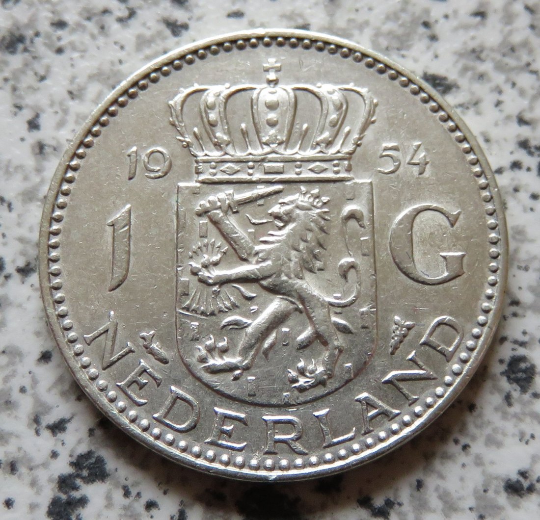  Niederlande 1 Gulden 1954   