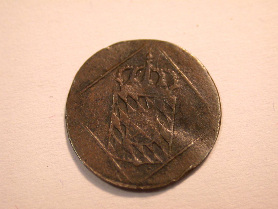  J08 Bayern  1 Heller 1813 in schön   Originalbilder   