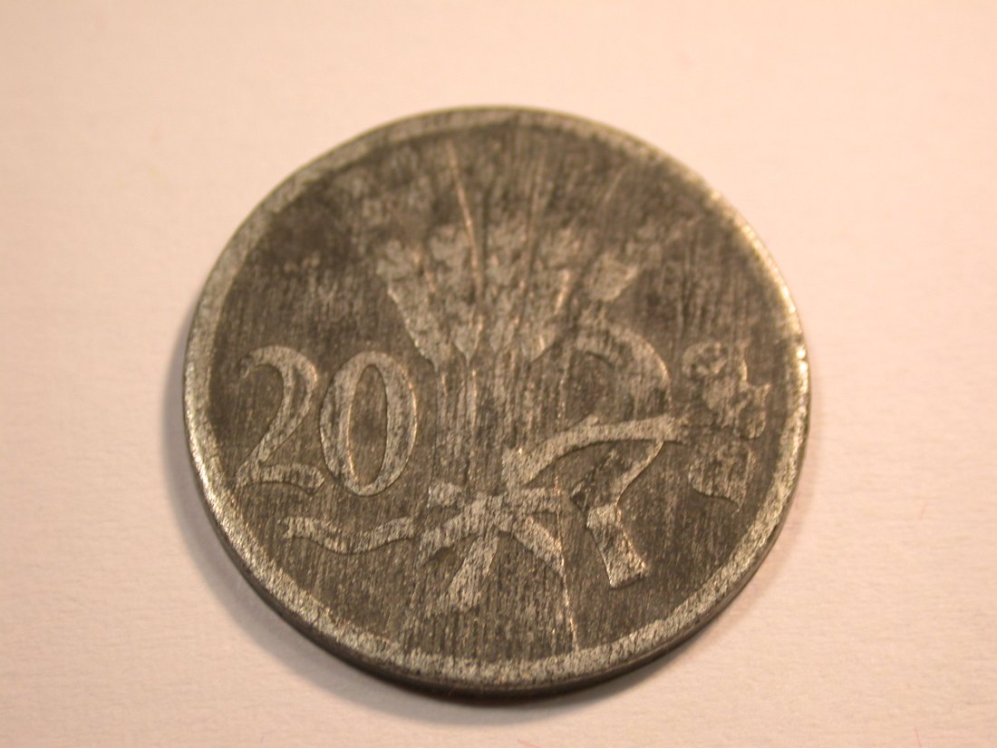  J08 Böhmen und Mähren  20 Heller 1940   Originalbilder   