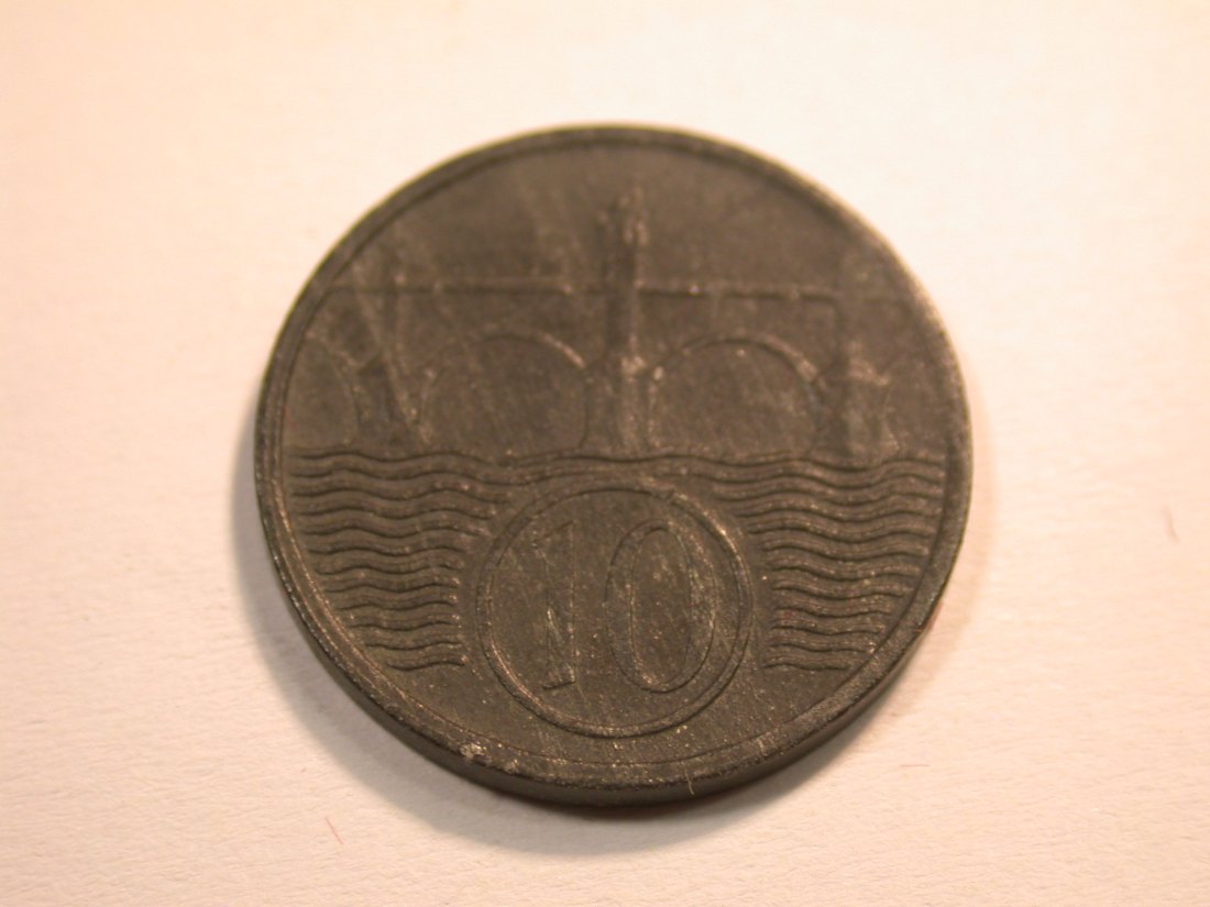  J08 Böhmen und Mähren  10 Heller 1943   Originalbilder   