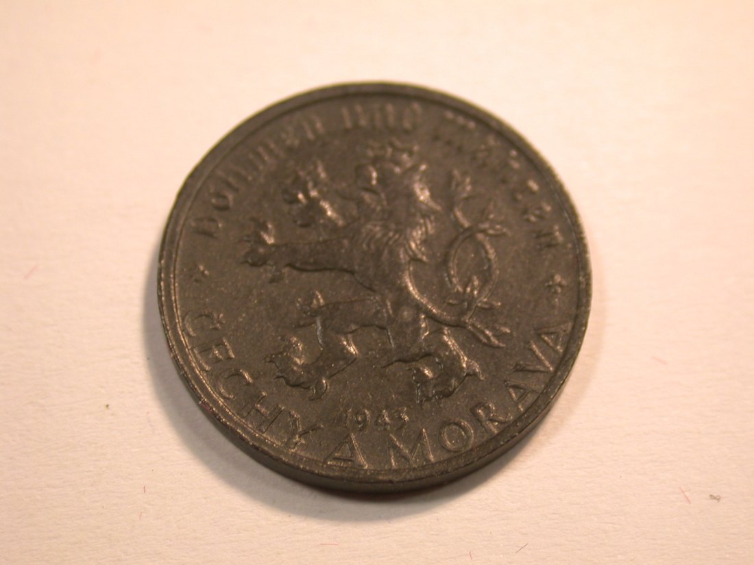  J08 Böhmen und Mähren  10 Heller 1943   Originalbilder   