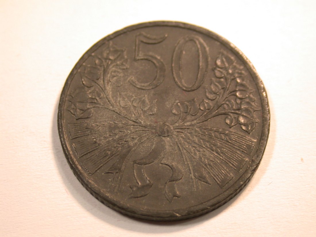  J08 Böhmen und Mähren  50 Heller 1943   Originalbilder   