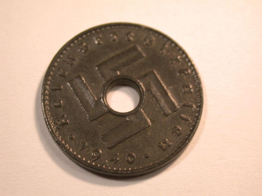  J08 Reichskreditkassen  5 Pfennig 1940 A in f. ST  Originalbilder   
