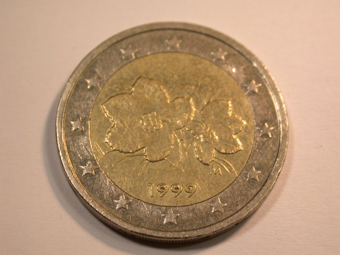  J08  Finnland  2 Euro 1999 in ss+    Originalbilder   