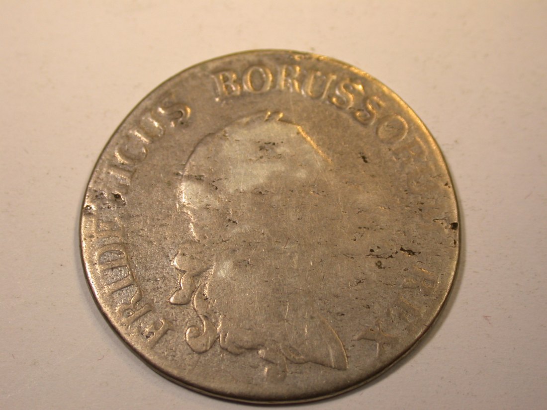  J09 Preussen  1/3 Taler 1778 B Breslau in s-ss, Henkelsp. Silber  Originalbilder   