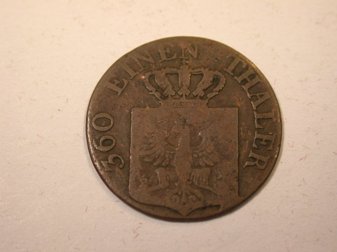  J09 Preussen  1 Pfennig 1834 A in s-ss  Originalbilder   