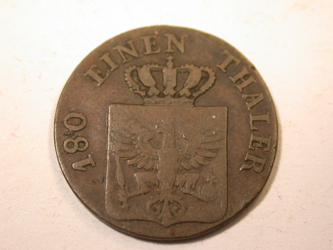  J09 Preussen  2 Pfennig 1833 A in ss    Originalbilder   