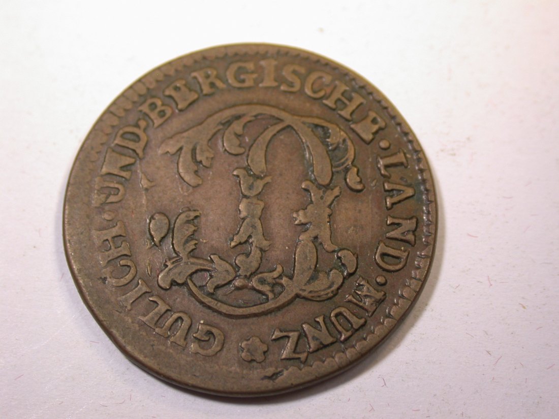  J09 Jülich-Berg  1/2 Stuber 1783 in ss   Originalbilder   